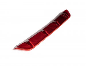 Alfa Romeo Stelvio Rear Diffuser - Carbon Fiber - Quadrifoglio Model - Red Candy